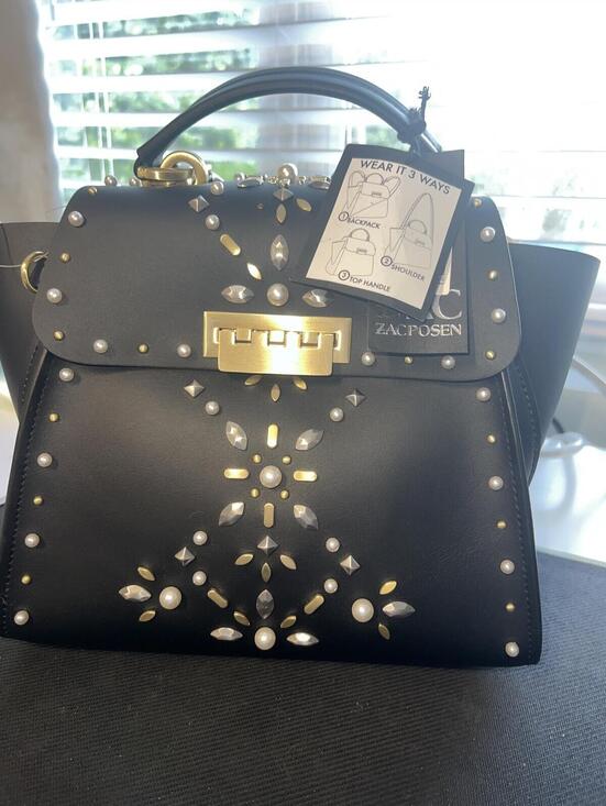Zac Posen Handbags - ZAC POSEN Eartha Convertible Leather Backpack, NWT